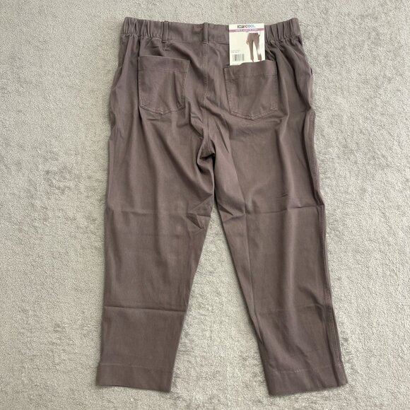 NEW 32 Degrees Cool Women's XXL Ankle Length Pants Purple Cotton/Polyester - Picture 7 of 15